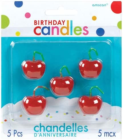 Birthday Cherries Candles by Amscan from Instaballoons