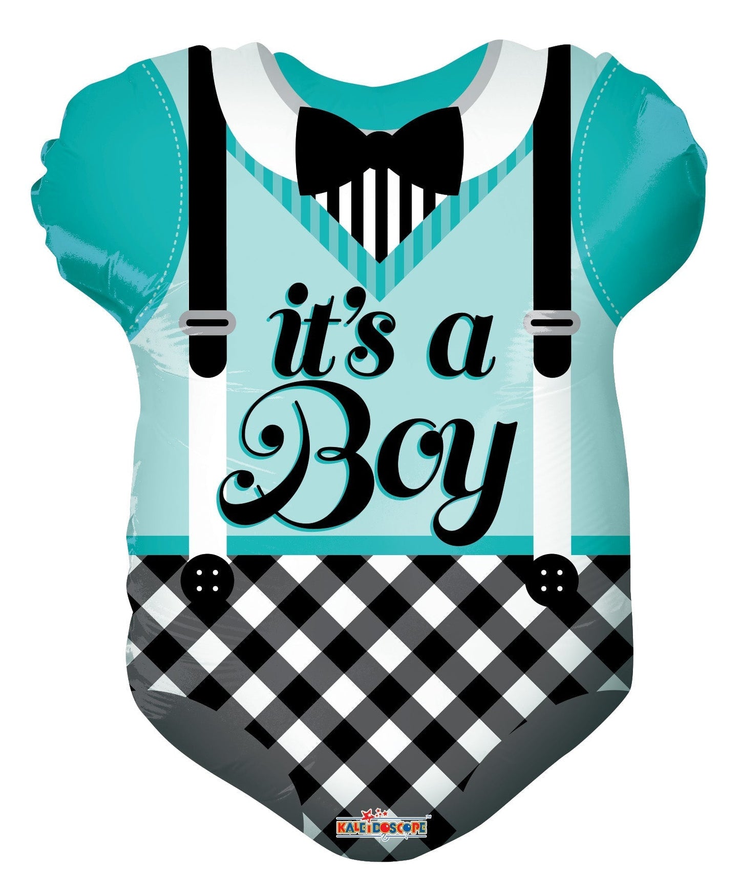 blue PR Blue Baby Clothes Shape 18″ Foil Balloon by Convergram from Instaballoons