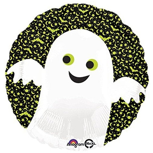 Boo Eeek Neon Halloween Ghosts 18″ Foil Balloon by Anagram from Instaballoons