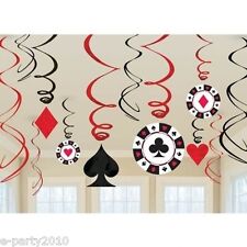 Casino Night Hanging Swirl Decorations by Amscan from Instaballoons
