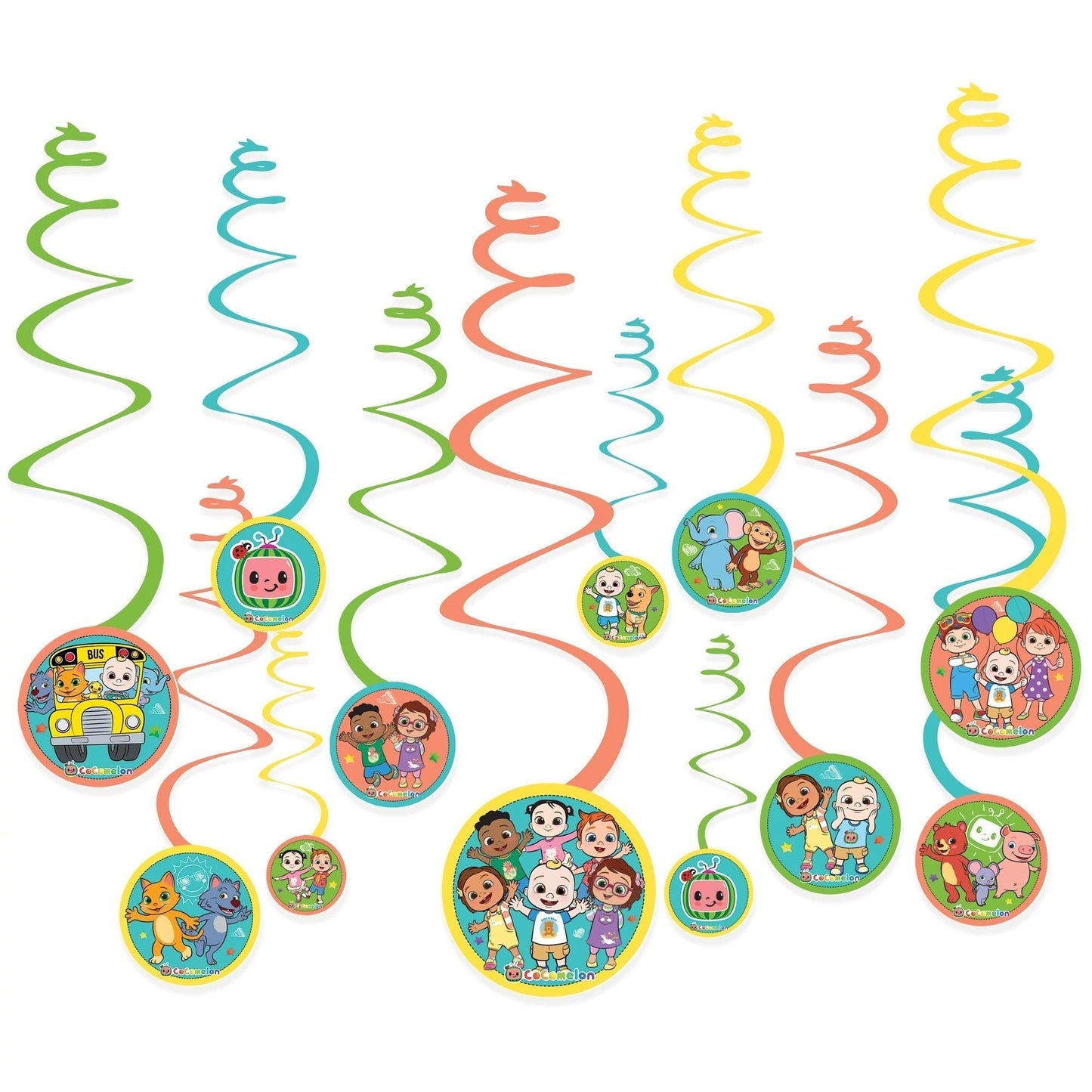 Cocomelon Swirl Decorations - Amscan