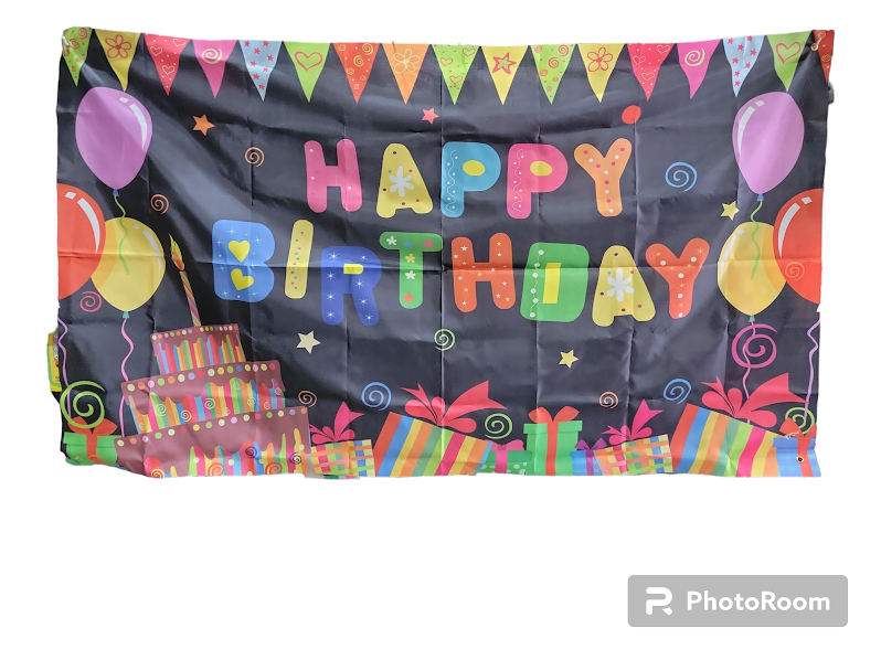 Colorful Birthday Banner by Imported from Instaballoons