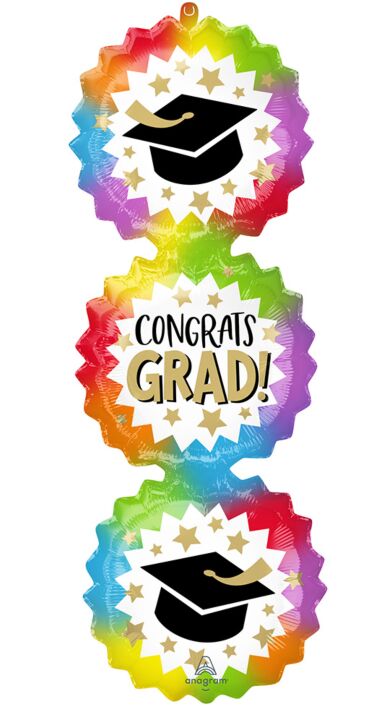 Congrats Grad 38″ Foil Balloon by Anagram from Instaballoons