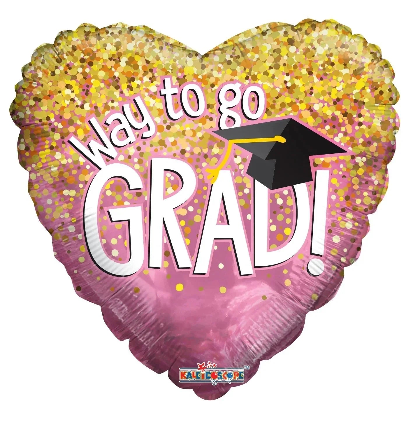 18" Way to Go Grad Pink and Gold - Conver USA