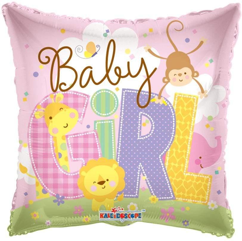 Convergram Baby Girl Animals 18″ Balloon