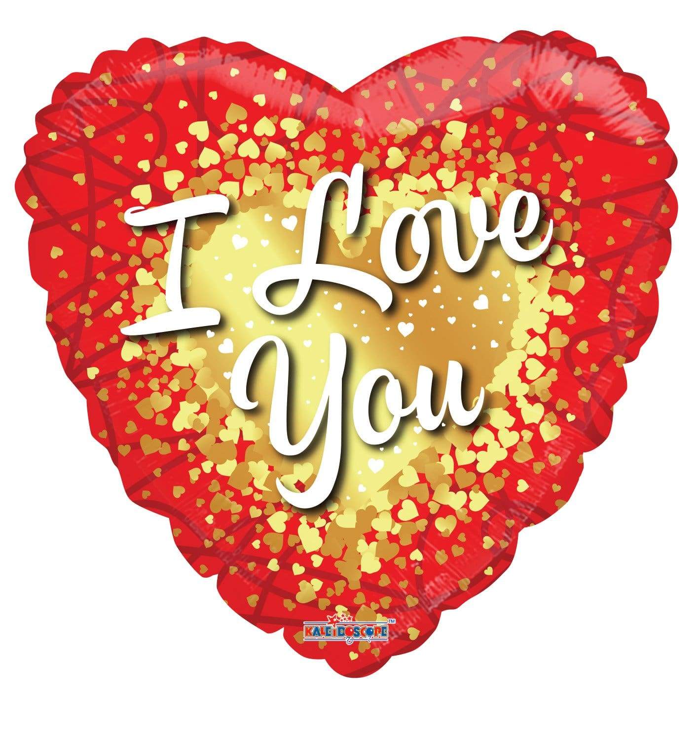 I Love You Gold Hearts 18″ Balloon