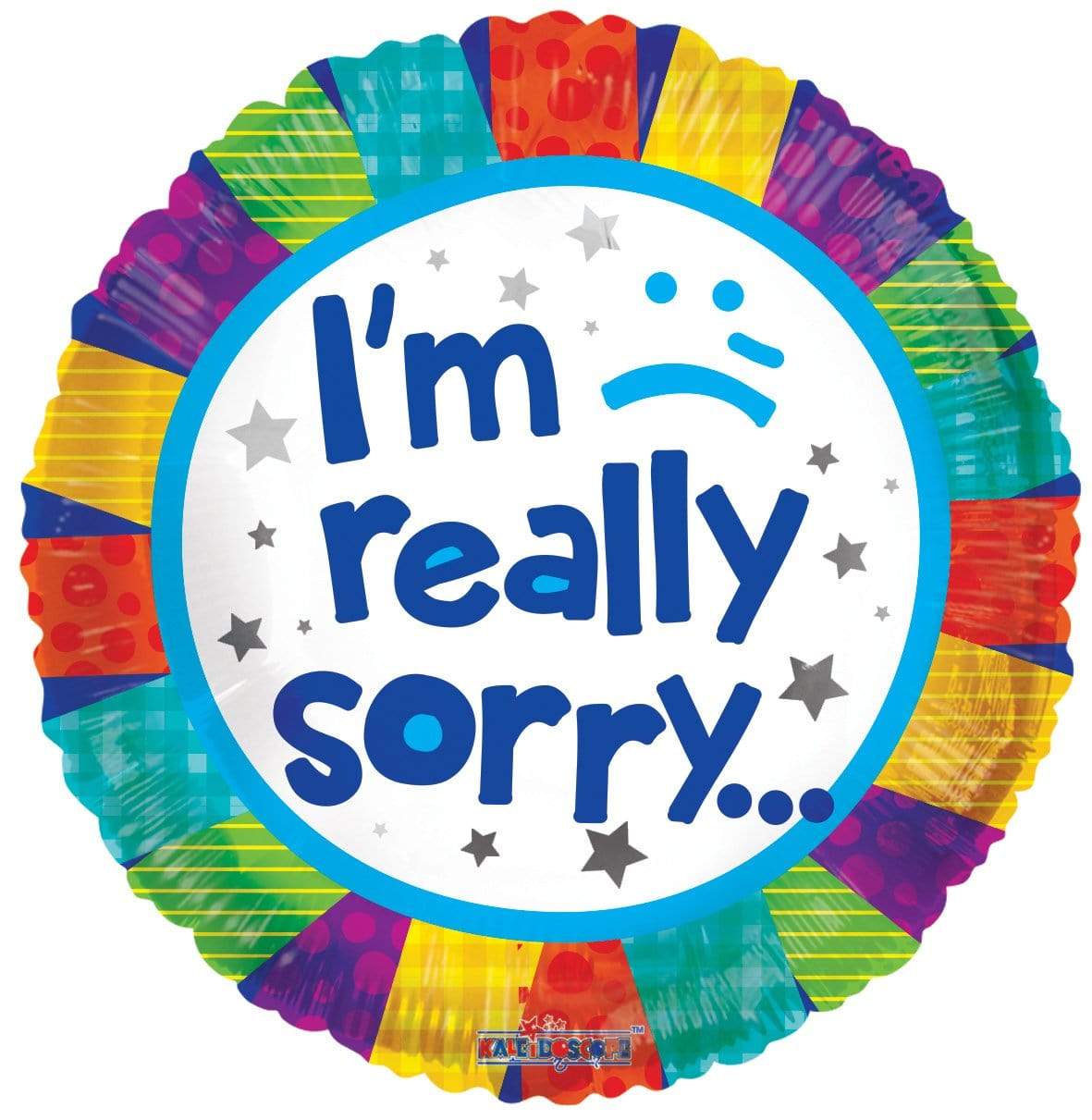 Convergram Mylar & Foil 18″ I’m Really Sorry Patchwork