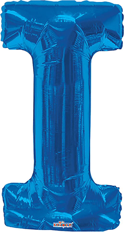 Blue Letter I 34″ Balloon
