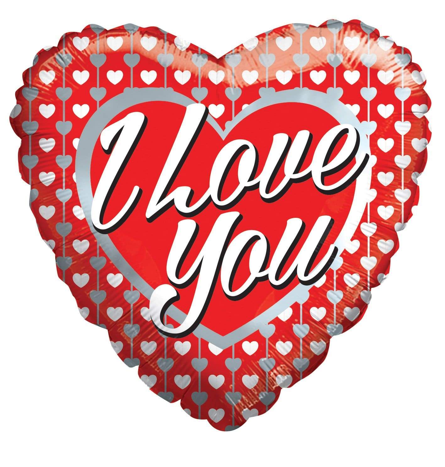 Convergram Mylar & Foil I Love You Classic Hearts 18″ Balloon
