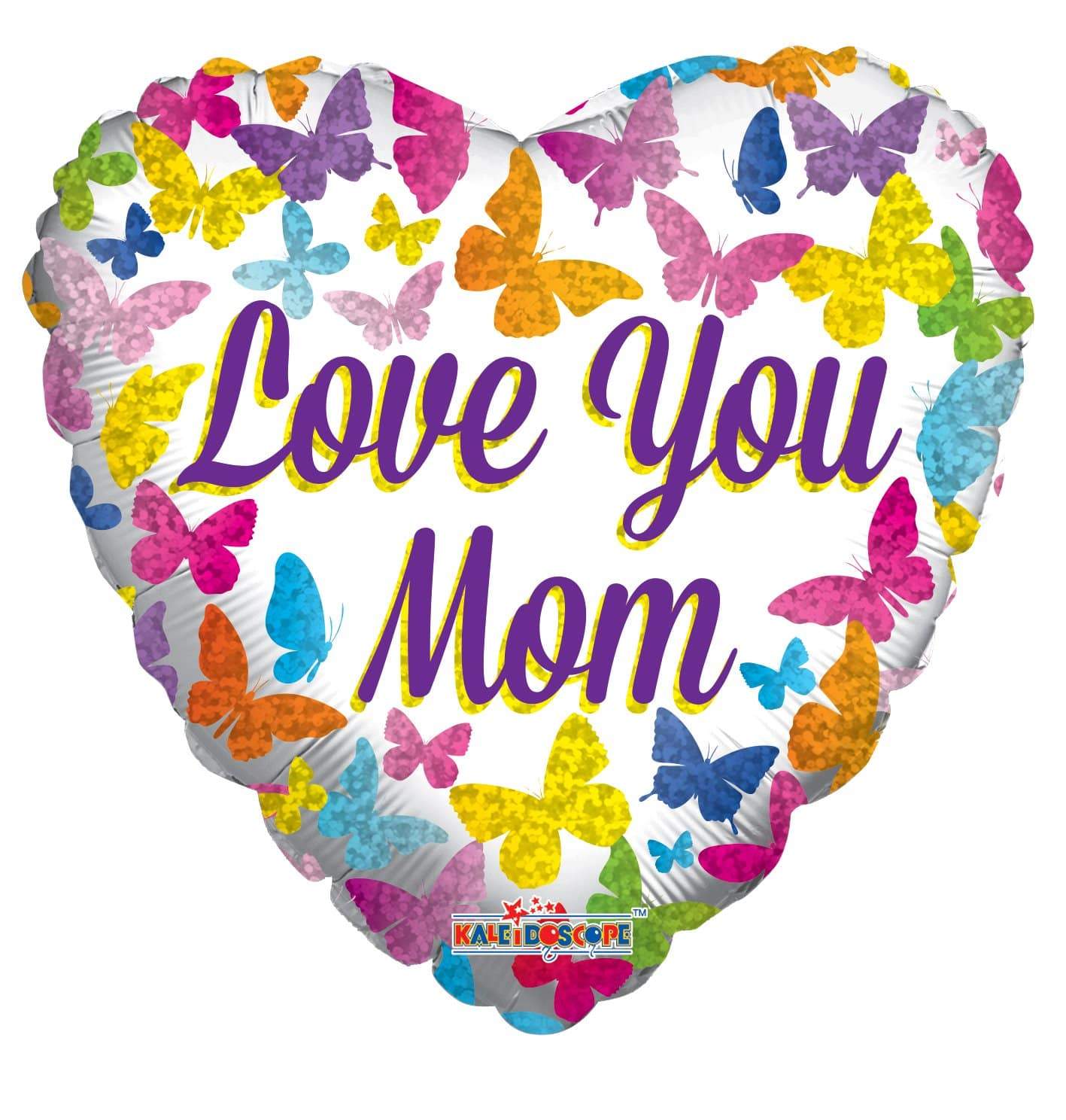 Love You Mom Butterfly 18″ Balloon