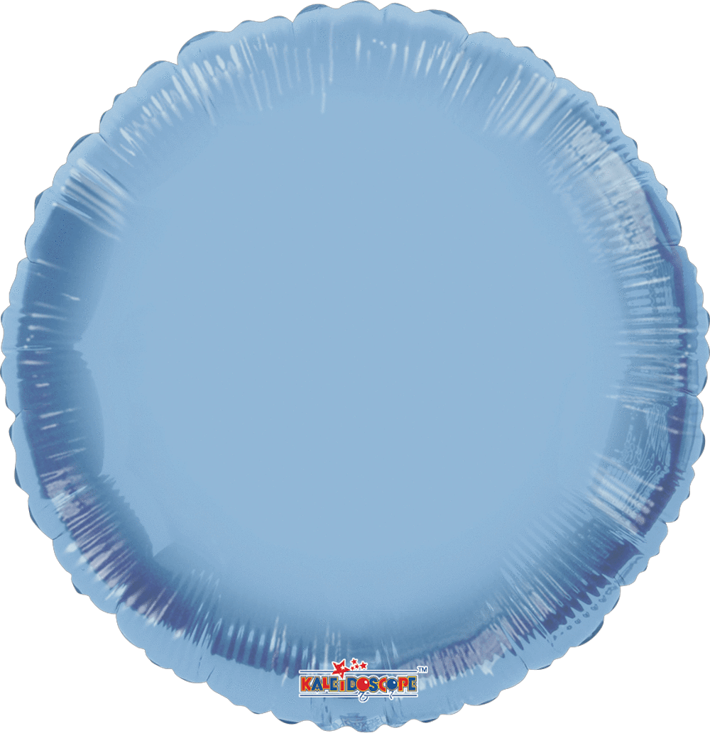 Convergram Mylar & Foil Pale Blue Macaron Round 18″ Balloon