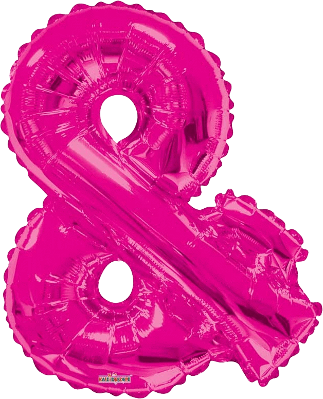 Pink Ampersand 34″ Balloon