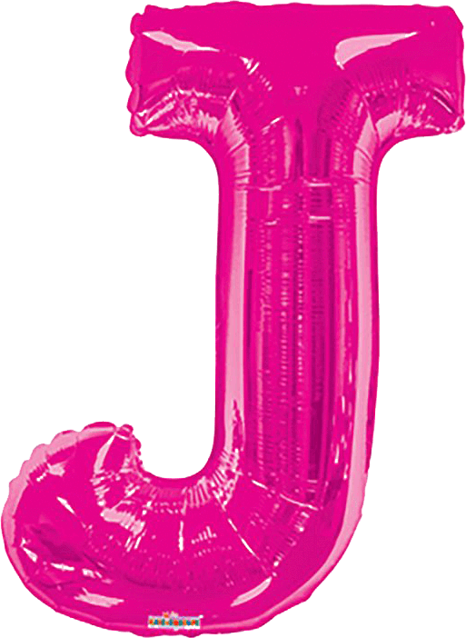 Pink Letter J 34″ Balloon