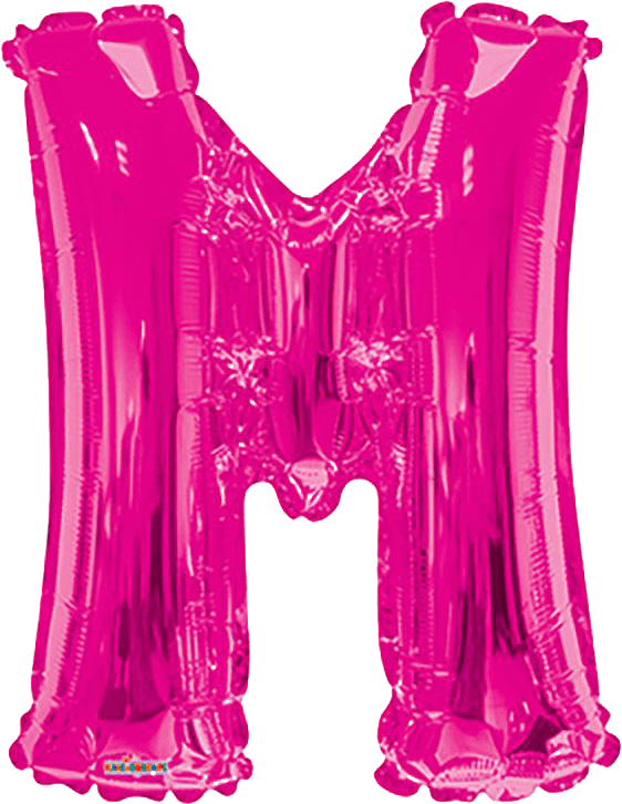 Convergram Mylar & Foil Pink Letter M 34″ Balloon