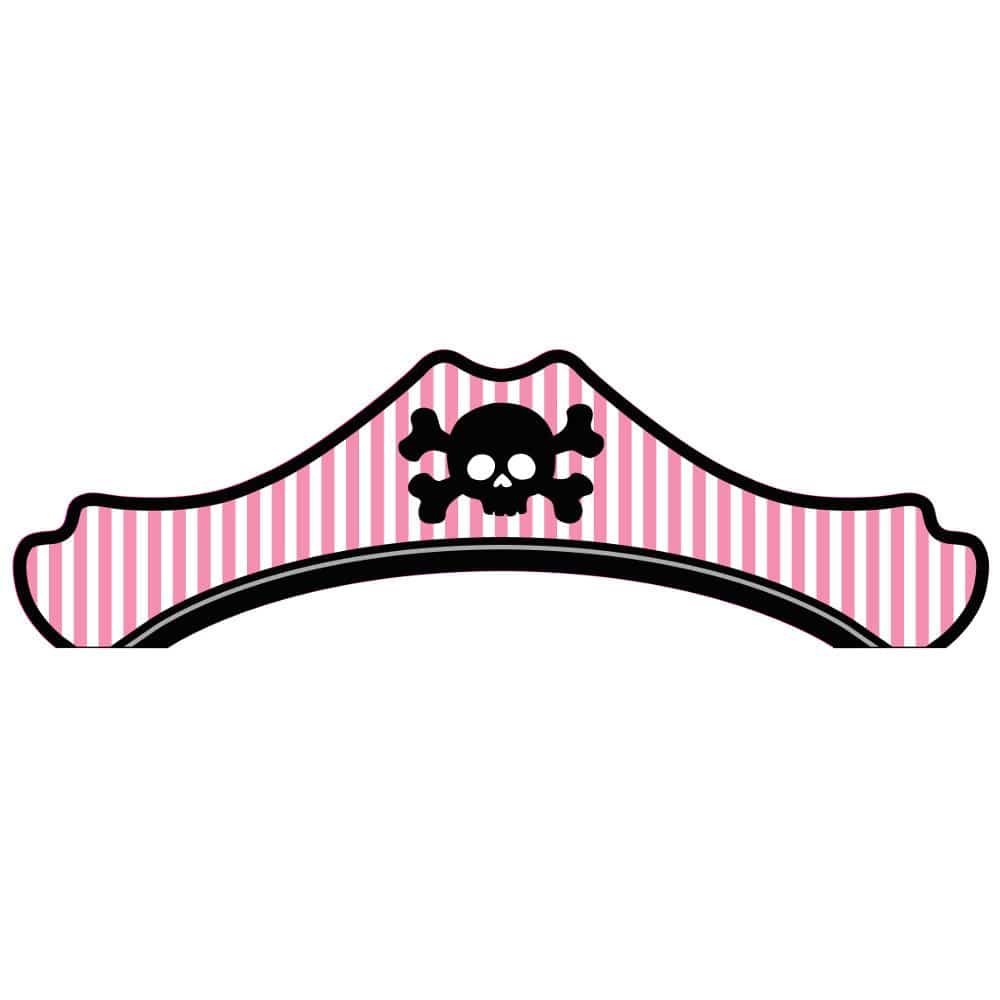Convergram Party Supplies Pirate Parrty! Hats Girl (6 count)