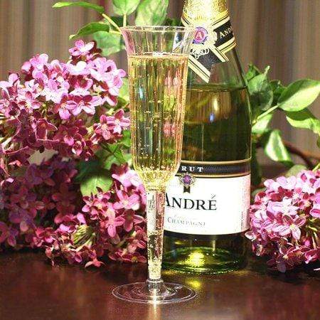 Craft and Party Party Supplies Plastic Champagne Cups 8″ (12 count)