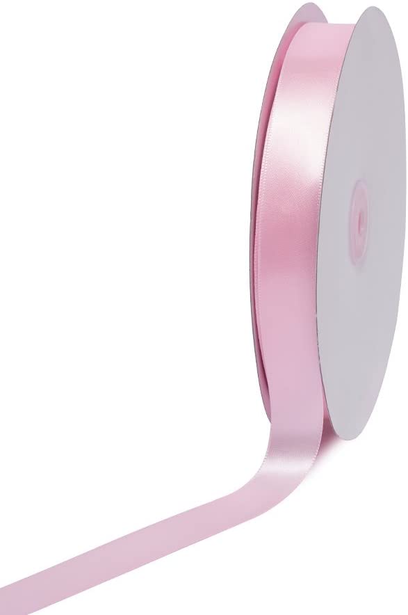 Creative Ideas Party Supplies Light Pink Satin Ribbon 7/8" x 100 yards