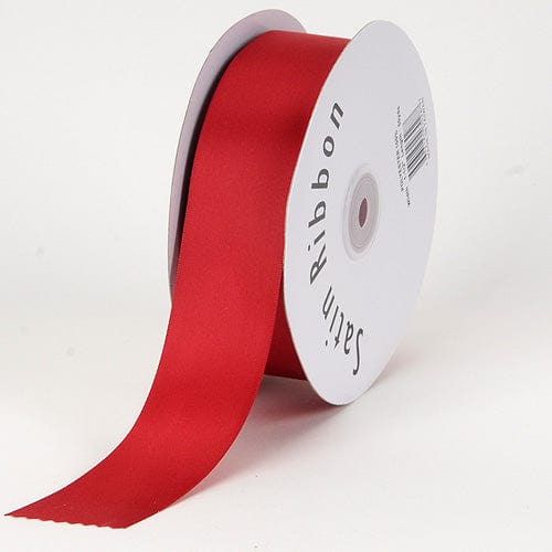 Creative Ideas Party Supplies Scarlet Single Face Satin Ribbon 1 1/2″