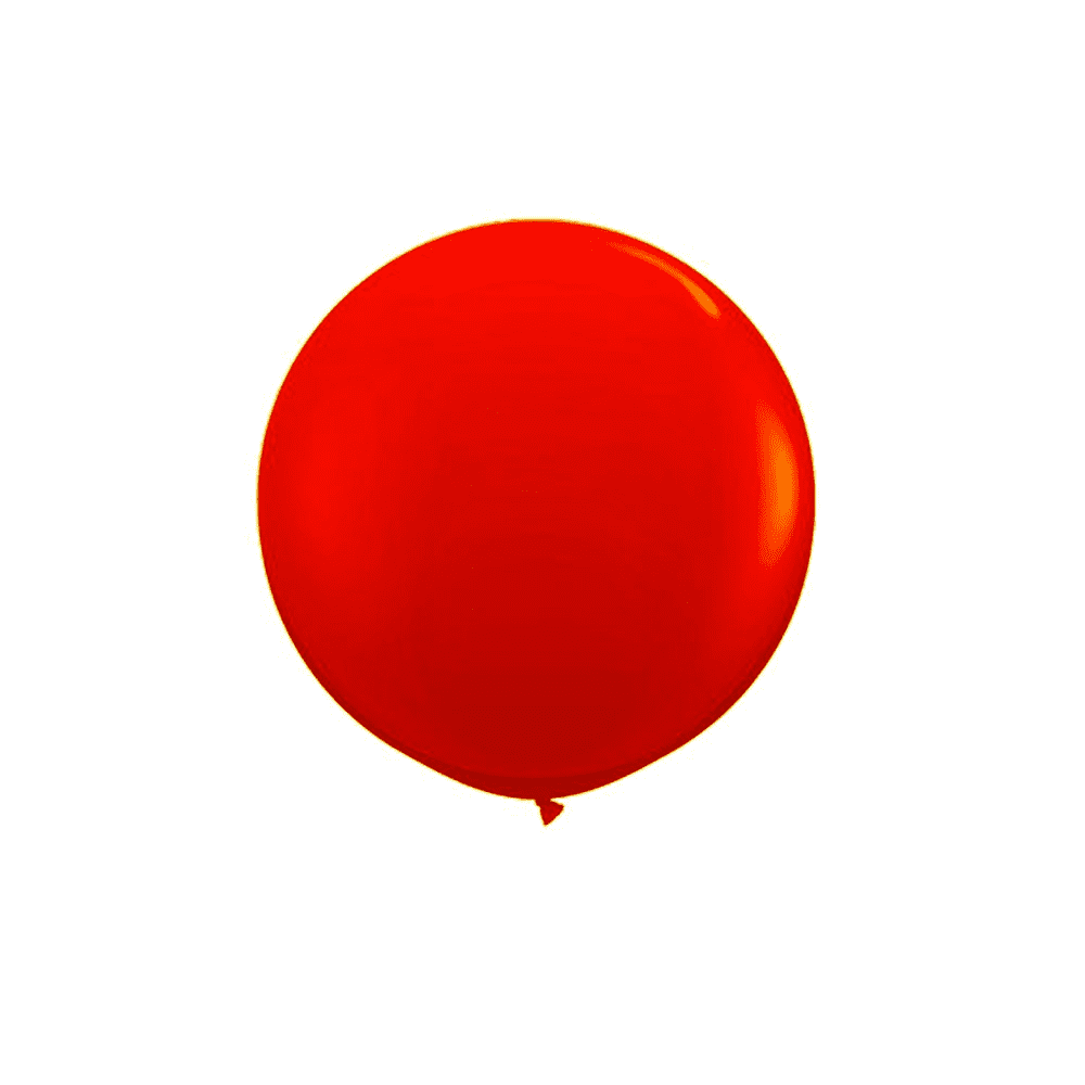 Cherry Red Celebrity/Decorator 36″ Spherical Latex Balloons (10)