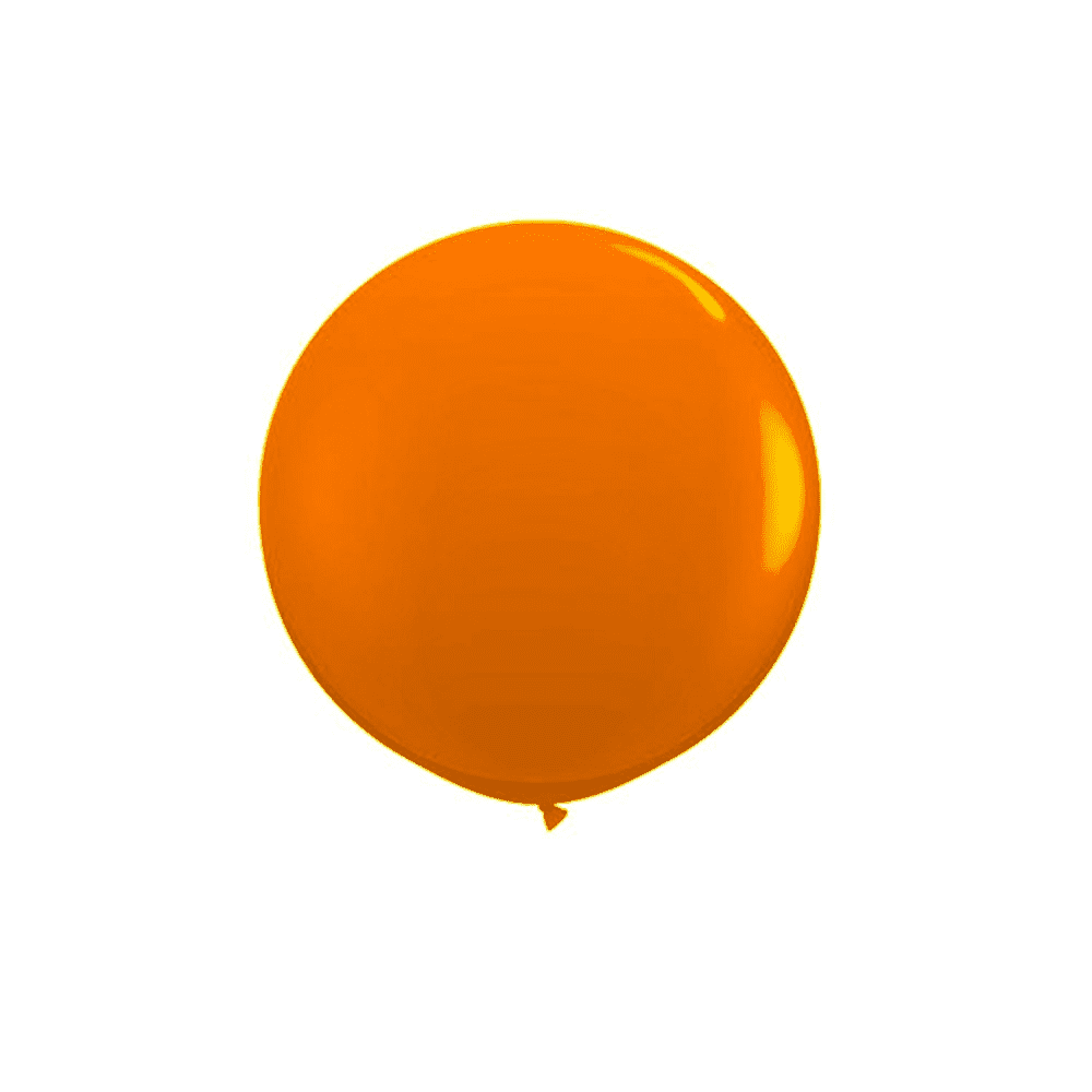 Sunburst Orange Celebrity/Decorator 36″ Spherical Latex Balloons (10)