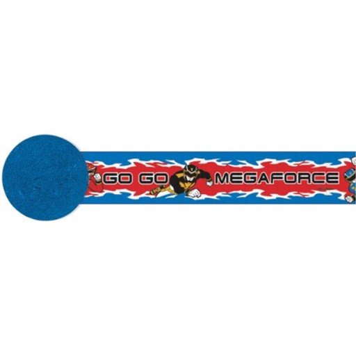 Crepe Streamer - Power Ranger Mega Force - Amscan