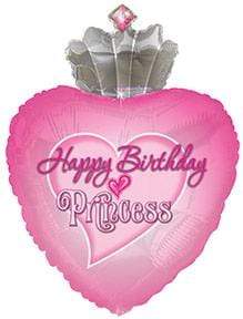 Happy Birthday Princess Crown 30″ Balloon