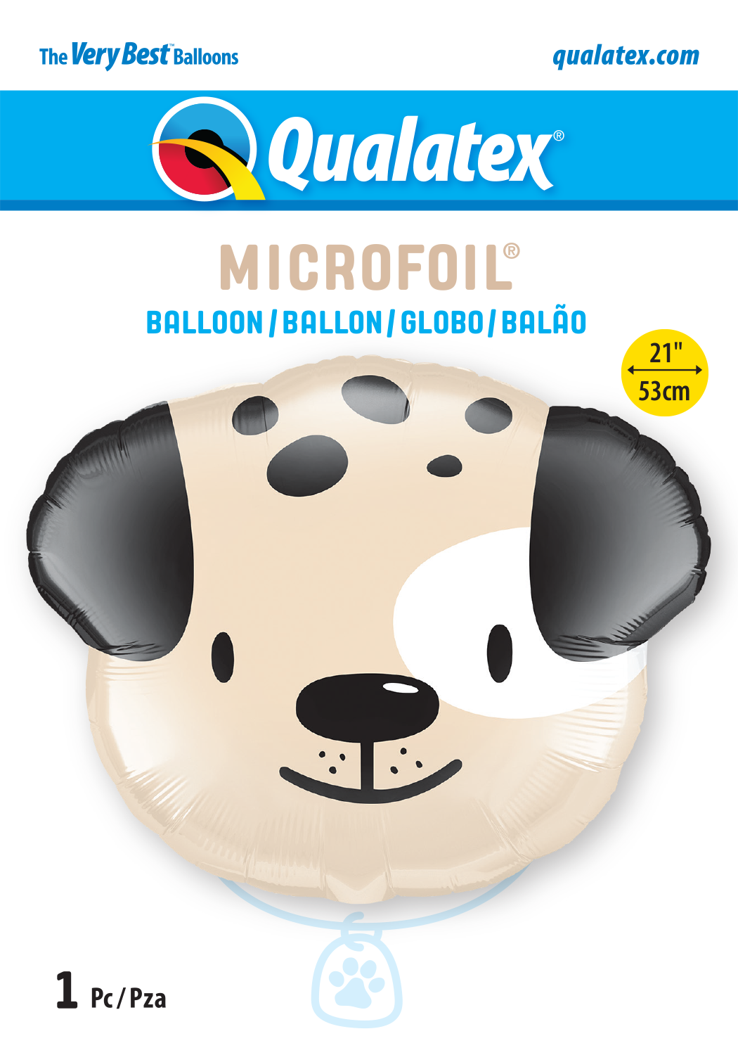 Cute Puppy 21″ Foil Balloon by Qualatex from Instaballoons