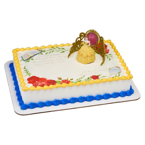 DecoPac Party Supplies Belle Beautiful Rose Cake Kit Metal Balloon