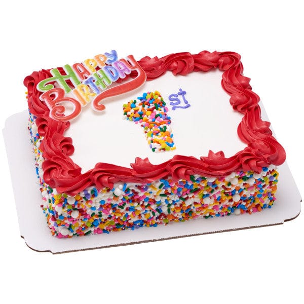 DecoPac Party Supplies Happy Birthday Script Assortment Pattern (24 count)