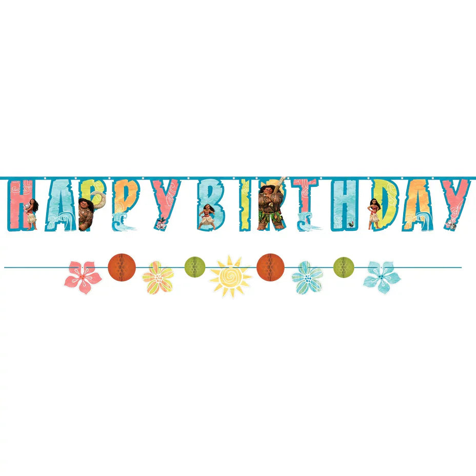 Disney Moana Birthday Banner by Amscan from Instaballoons