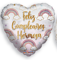 Feliz Cumple Hermosa 18″ Foil Balloon by Convergram from Instaballoons