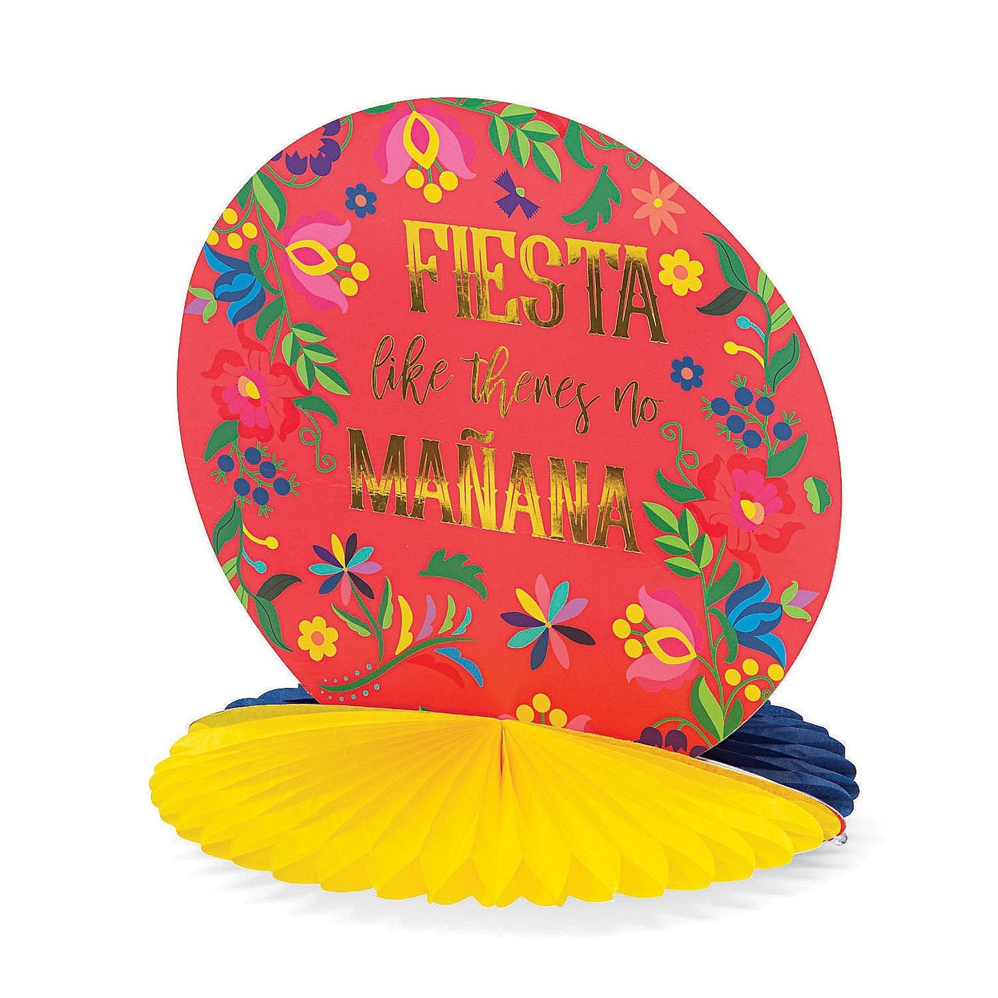 Fiesta Floral Bright Centerpiece 12″ x 12.5″ by Fun Express from Instaballoons