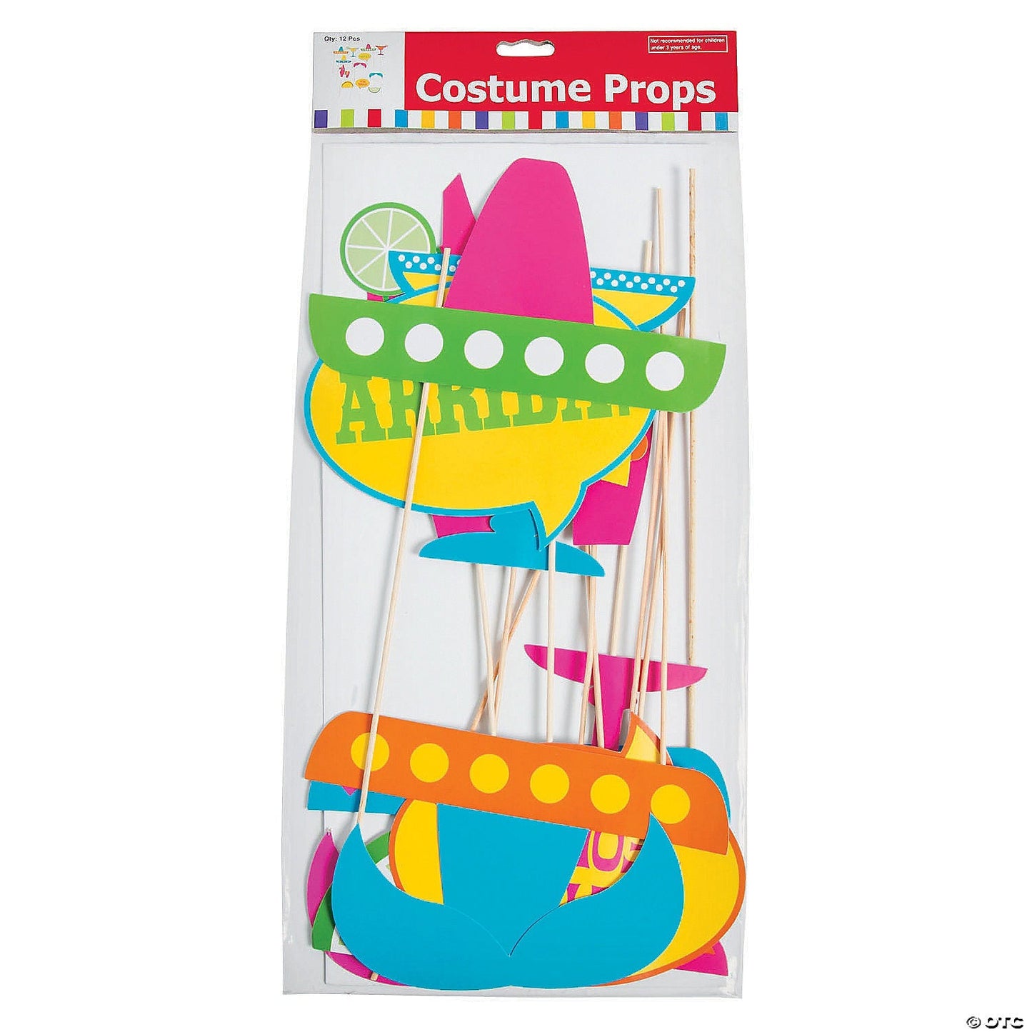 Fiesta Party Photo Stick Props by Fun Express from Instaballoons
