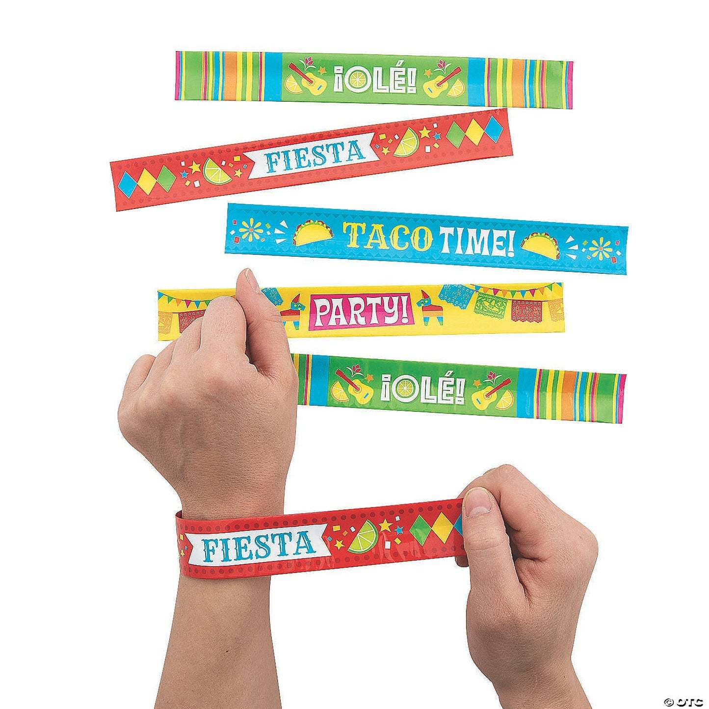 Fiesta Slap Bracelets 12ct by Fun Express from Instaballoons