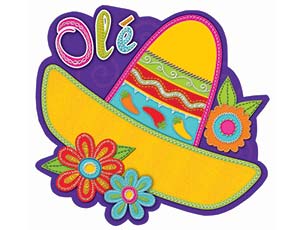 Fiesta Sombrero Wall Cut-out 1ct - Amscan