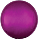 FUCHSIA - ORBZ Dimensional Round Foil Balloon (Pkg of 3) - Anagram