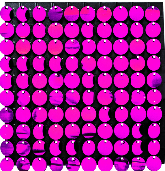 Shimmer Wall - Fuchsia Round - Portofino