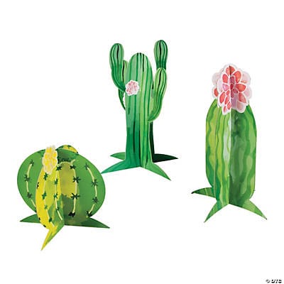Fun Express Cactus Party Center Piece Assorted