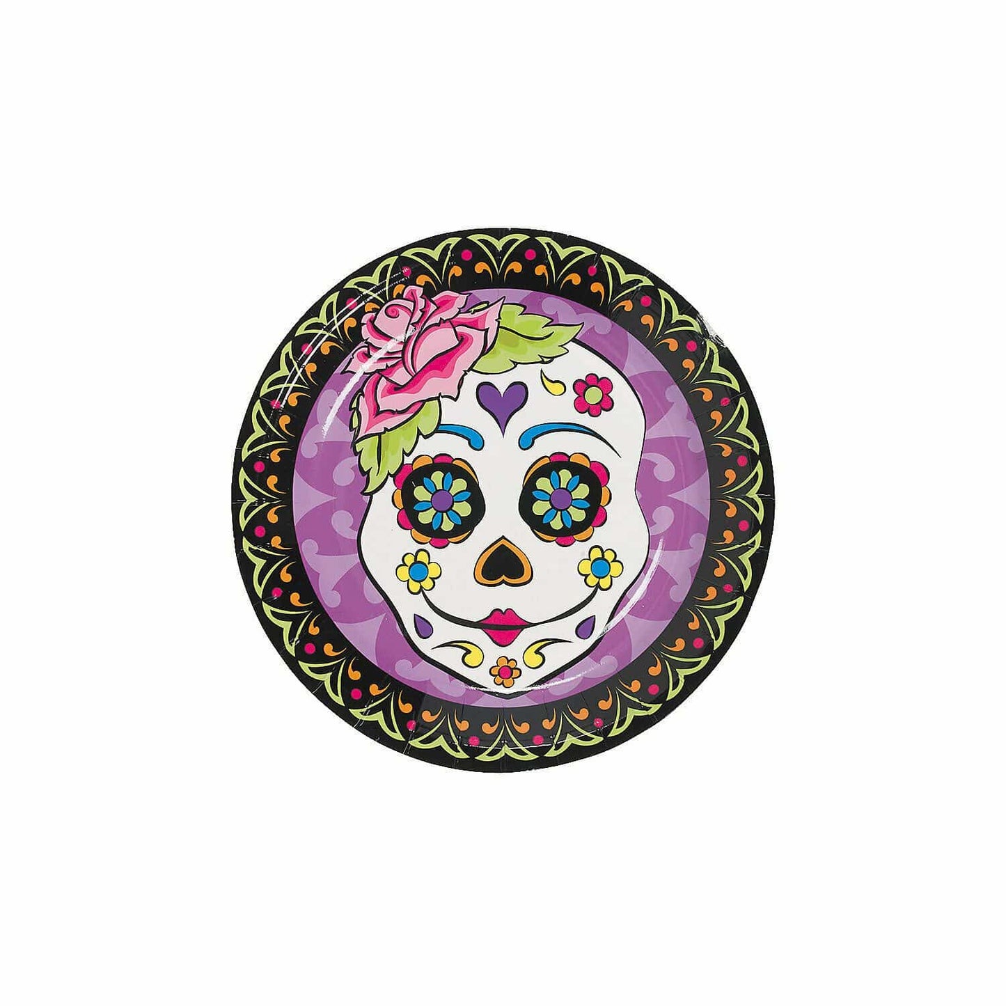 Fun Express Day of the Dead Dessert Plates (8 count)