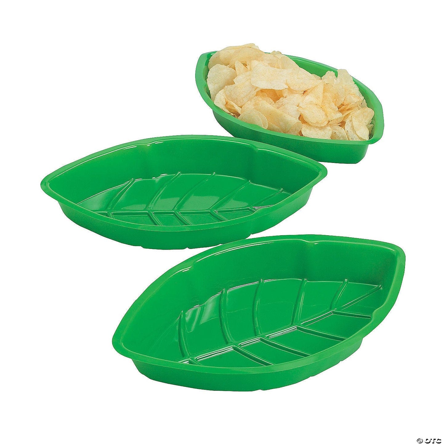 Fun Express Palm Leaf Serving Trays (12 count)
