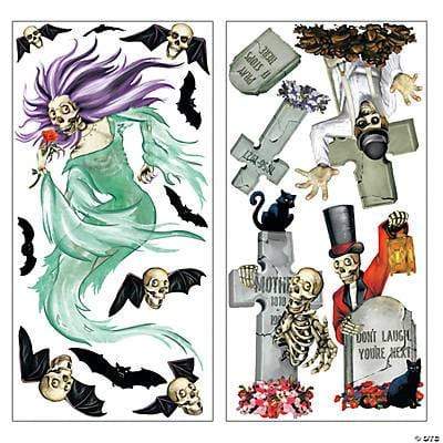 Fun Express Party Supplies Cemetery Halloween Design-A-Room Decorations