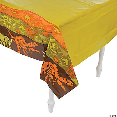 Fun Express Party Supplies Dino Dig Table Cover 54″ x 108"