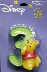 Hallmark Party Supplies Winnie the Pooh Number 3 Candle