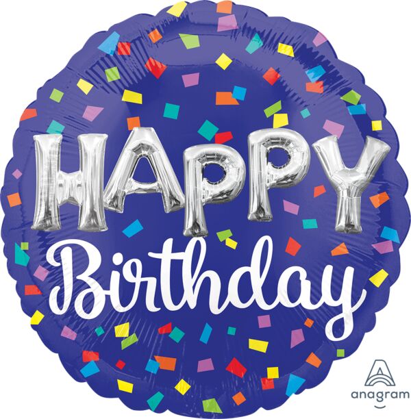 Happy Birthday Balloon Letters 18″ Foil Balloon by Anagram from Instaballoons