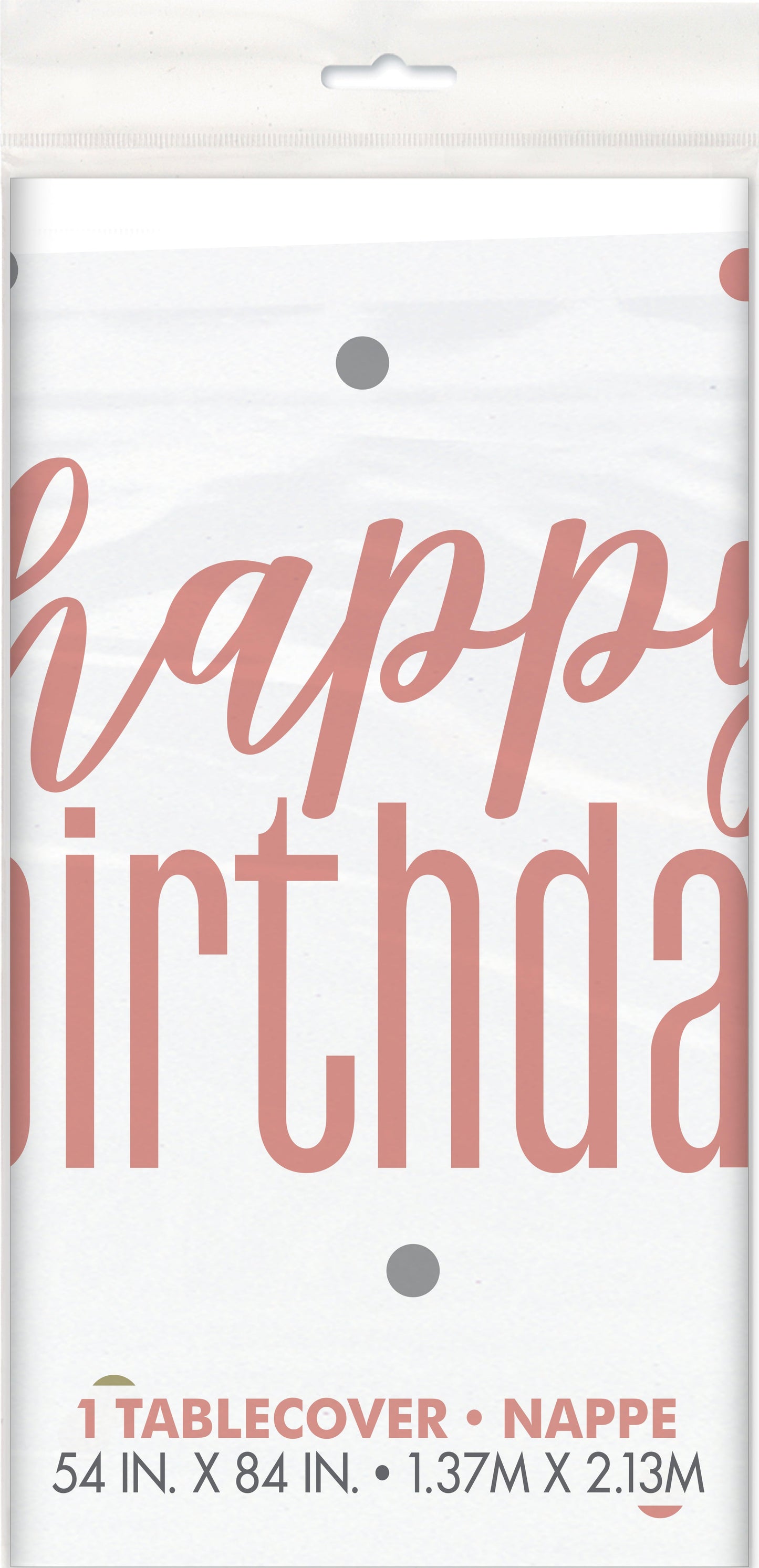 Happy Birthday Rose Gold Tablecover by Unique from Instaballoons