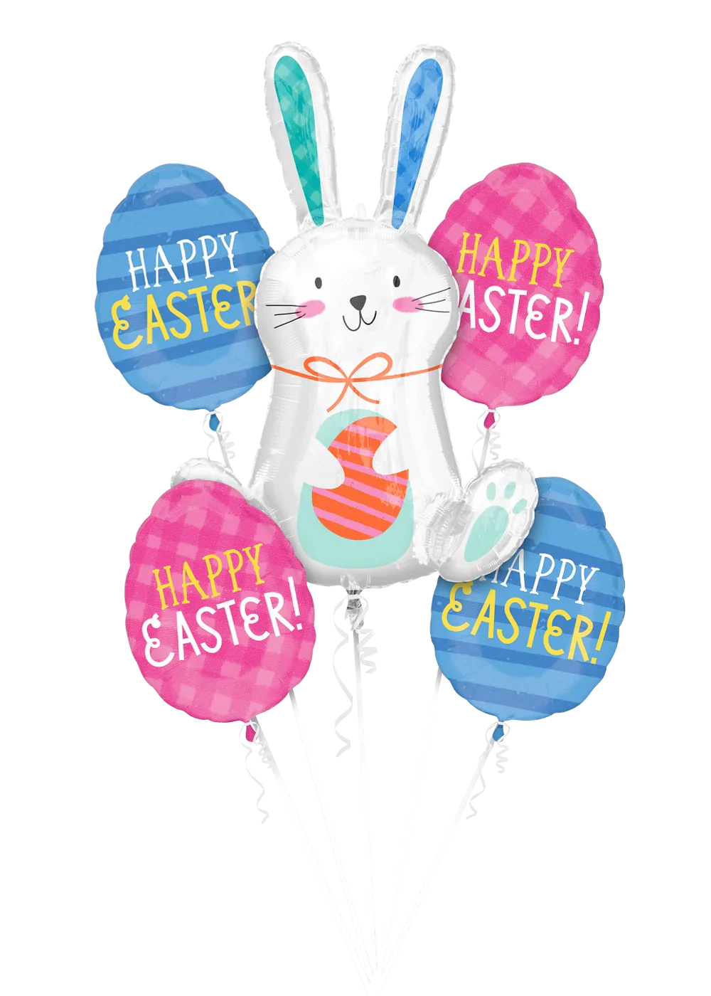 Happy Easter Funny Bunny Foil Balloon by Anagram from Instaballoons