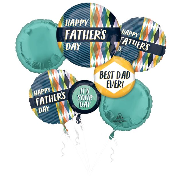 Happy Father's Day Bouquet Foil Balloon by Anagram from Instaballoons