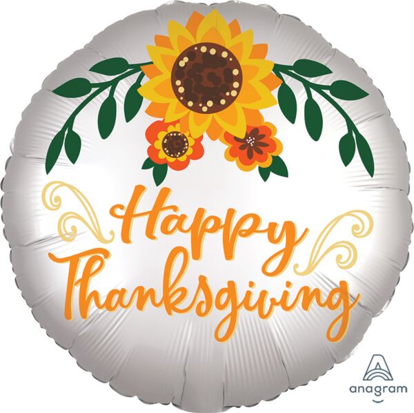 Happy Thanksgiving 18″ Foil Balloon by Anagram from Instaballoons