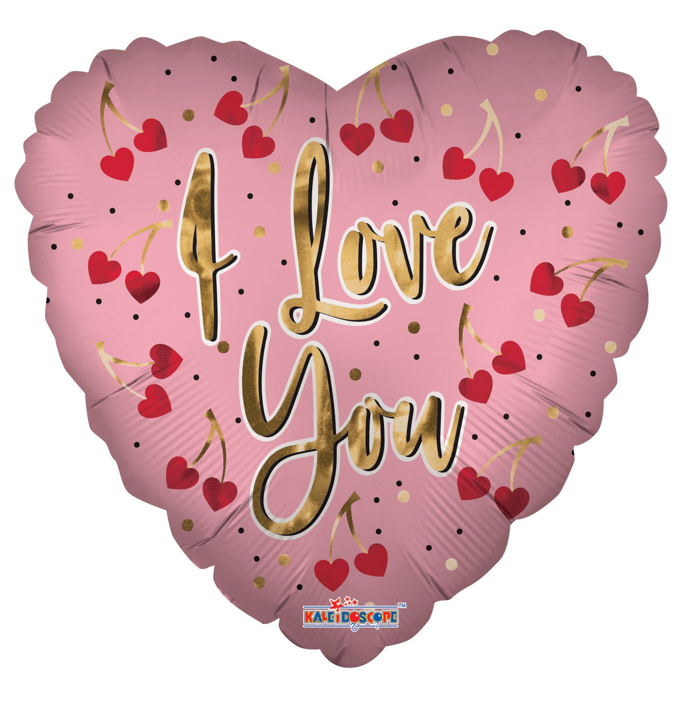 I Love You Cherries Heart 18″ Foil Balloon by Convergram from Instaballoons