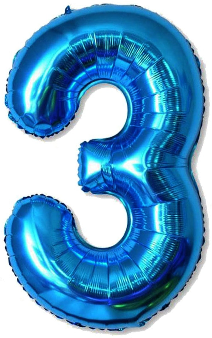 Imported Mylar & Foil #3 Blue 34″ Balloon